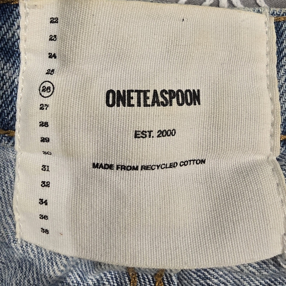 Oneteaspoon High Waisted Studded Awesome Baggies Jeans Size 26 - Picture 7 of 9